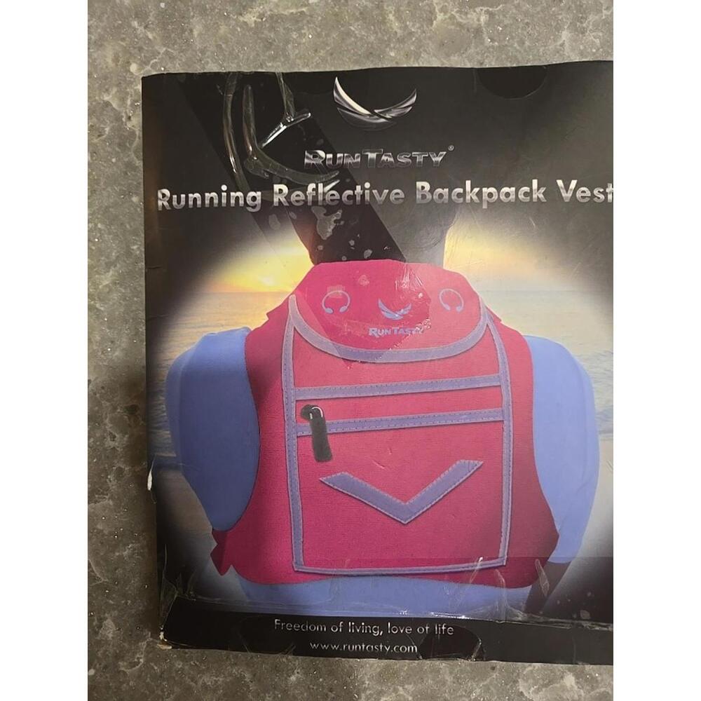 NEW RunTasty Running Reflective Backpack Vest For Men & Women One Size
